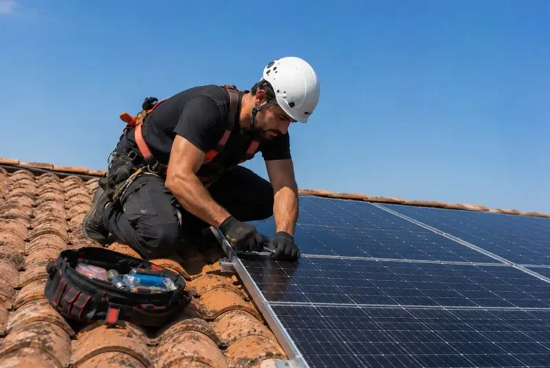 Maintenance et monitoring de panneaux solaires à Puilaurens